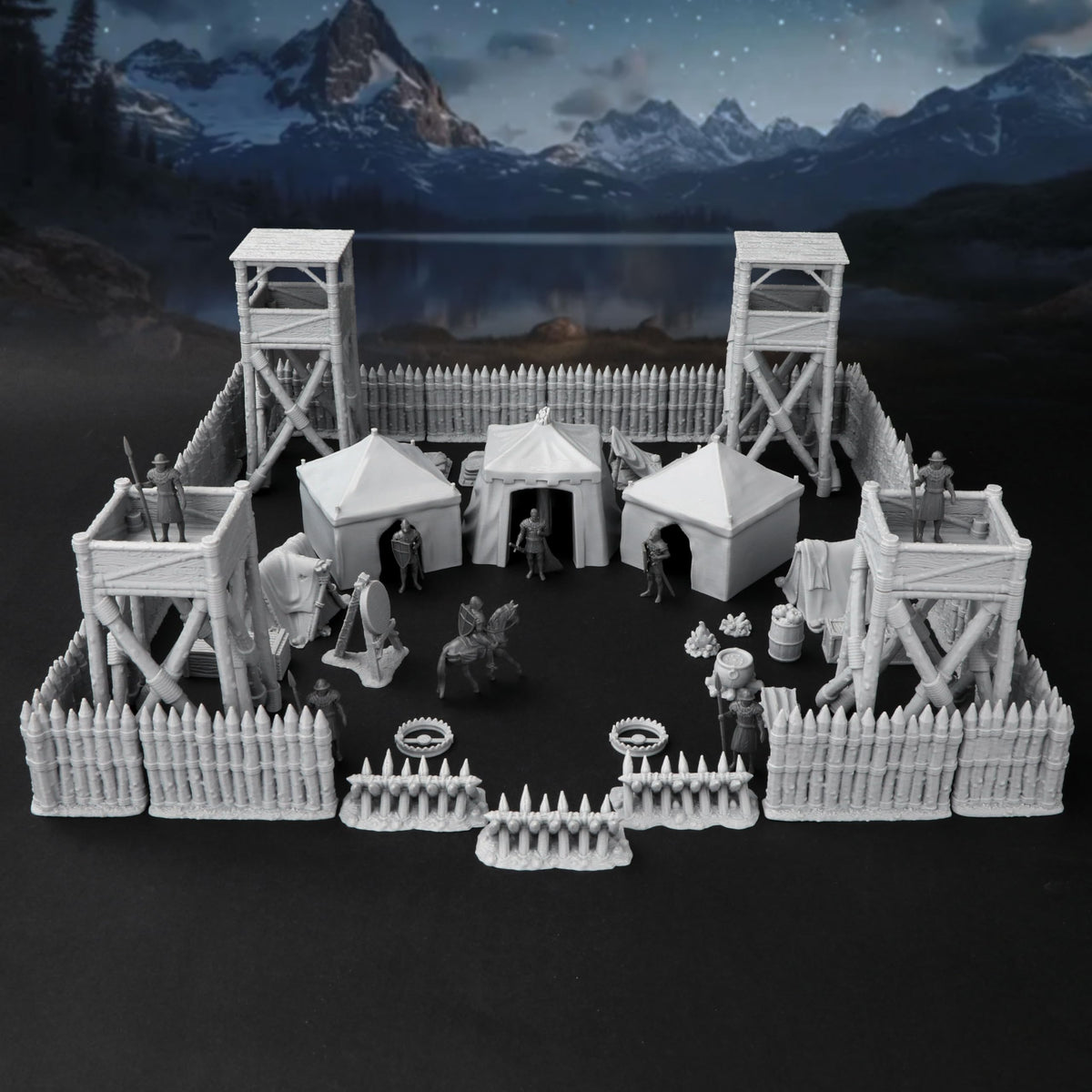 AUSPDICE AF676 watchtower detail with crisp 3D texture for immersive terrain