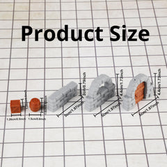 AUSPDICE Dungeon Boxes 3pcs for miniature storage and quick scene changes.