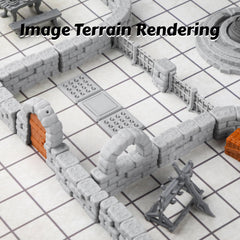AUSPDICE modular dungeon system enables customizable tabletop scenes.