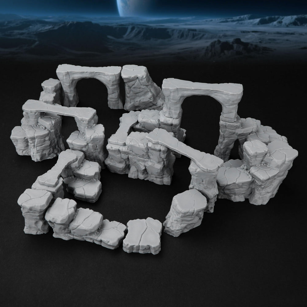 AUSPDICE Pit Canyon Modular layout supports reusable battle maps.