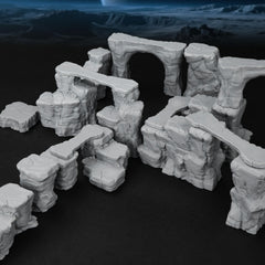 AUSPDICE Pit Canyon Scene shows map-ready terrain for D&D and TTRPG sessions.
