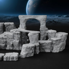 AUSPDICE Pit Canyon Textured plastic mirrors natural stone heft.