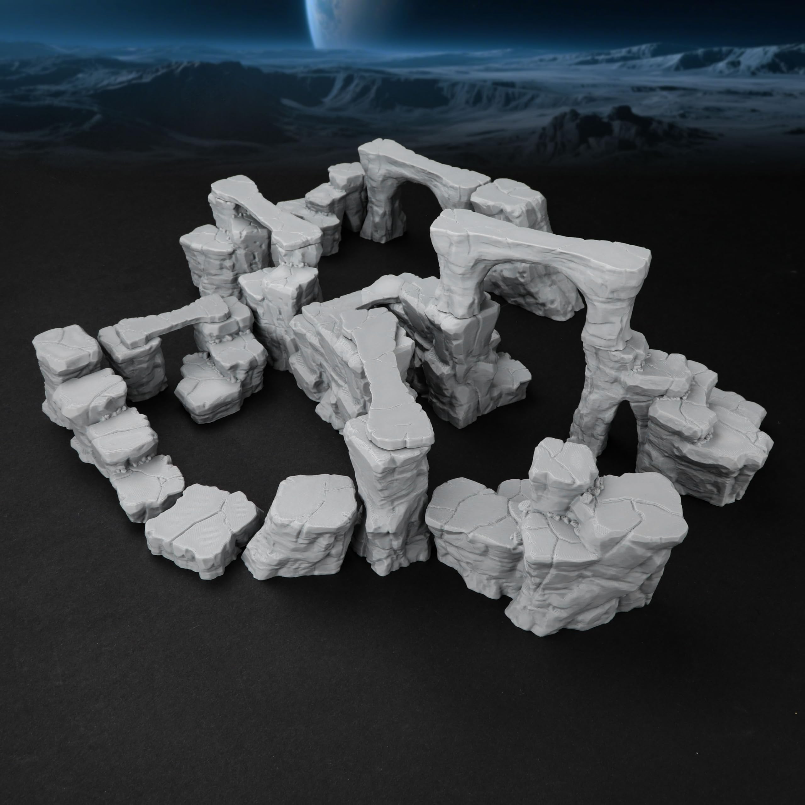 AUSPDICE Pit Canyon TTRPG structures add dramatic table presence.