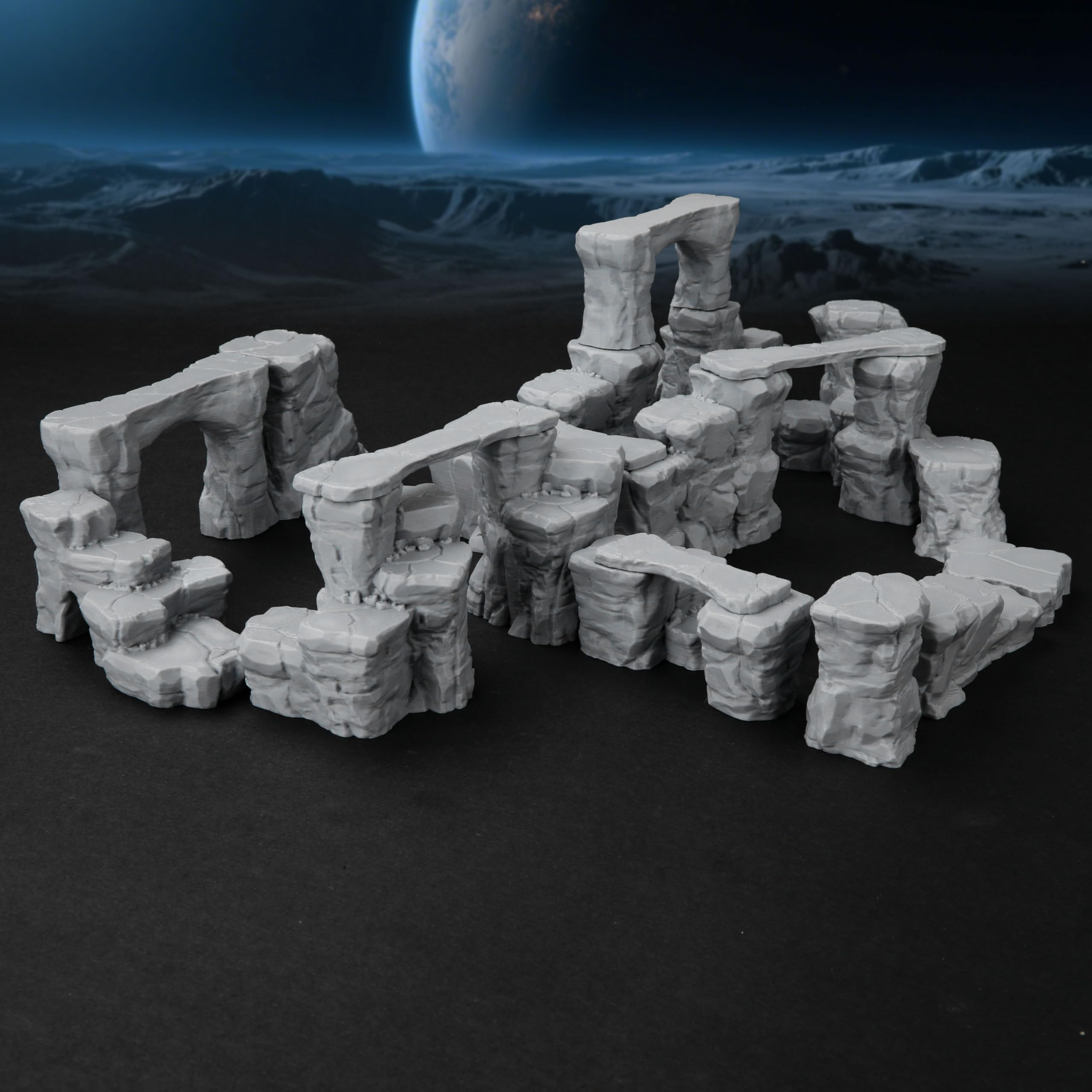 AUSPDICE Pit Canyon Wargame-ready terrain for large encounters.