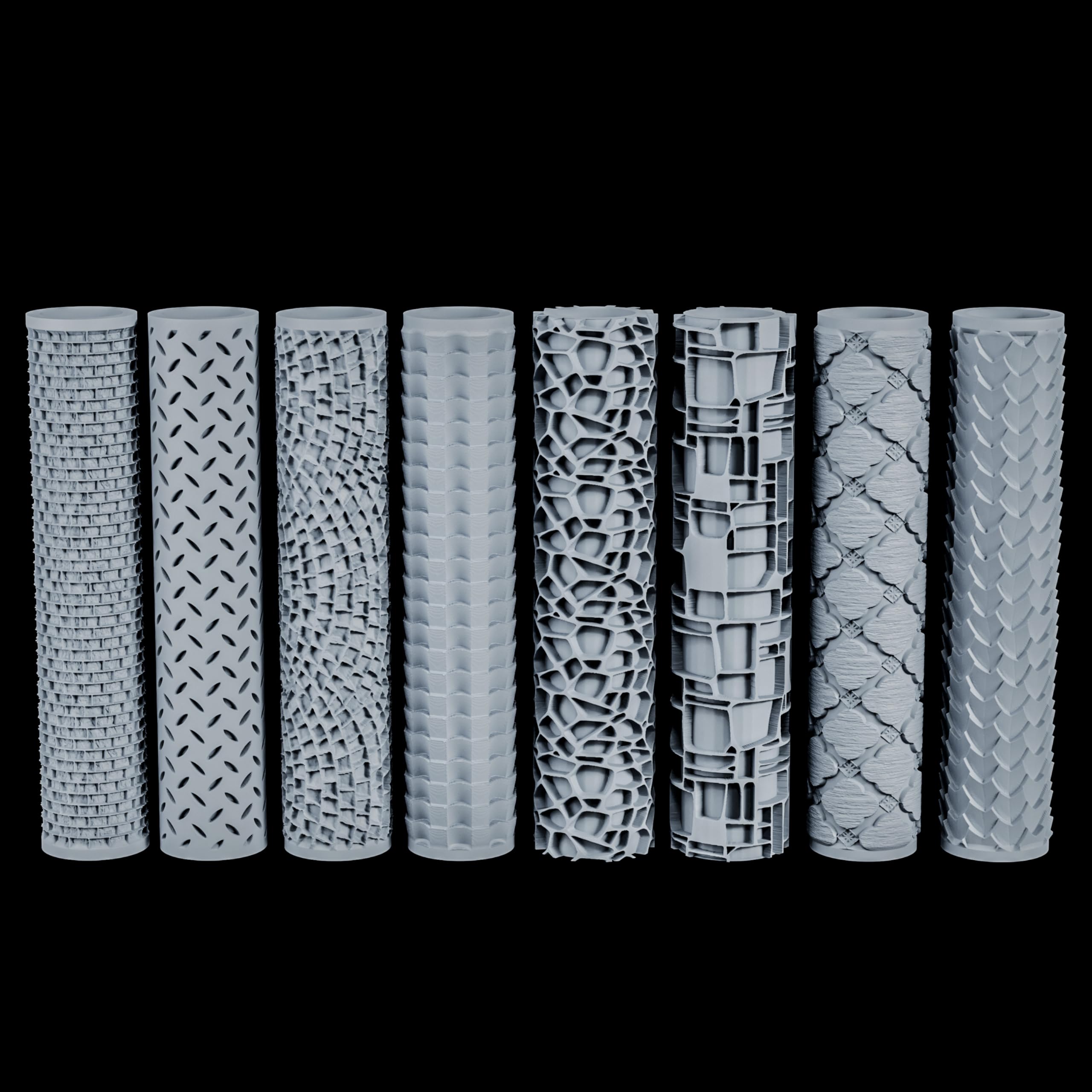 AUSPDICE Terrain Texture Roller for polymer clay work with cobblestone effects.