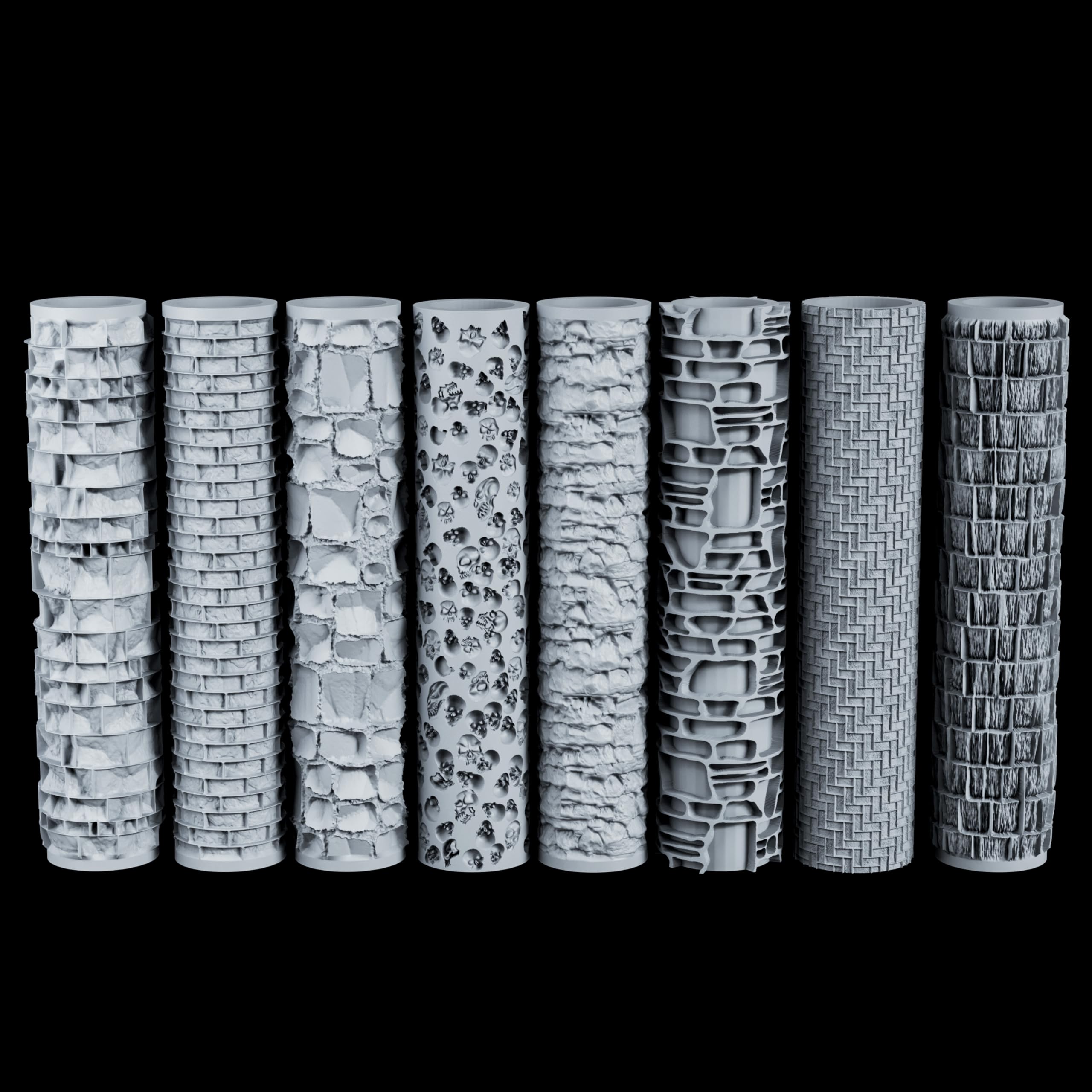AUSPDICE Cobblestone texture roller adds versatile tabletop detail to dioramas.