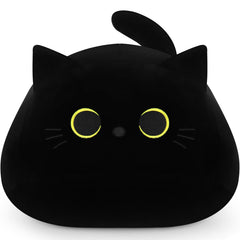 Auspicious Beginning black cat plush 19inch for cozy hugs and comfort