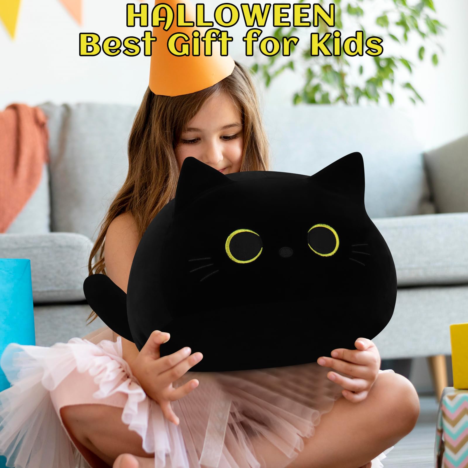Auspicious Beginning black cat plush vacuum-packed and fluff restoration