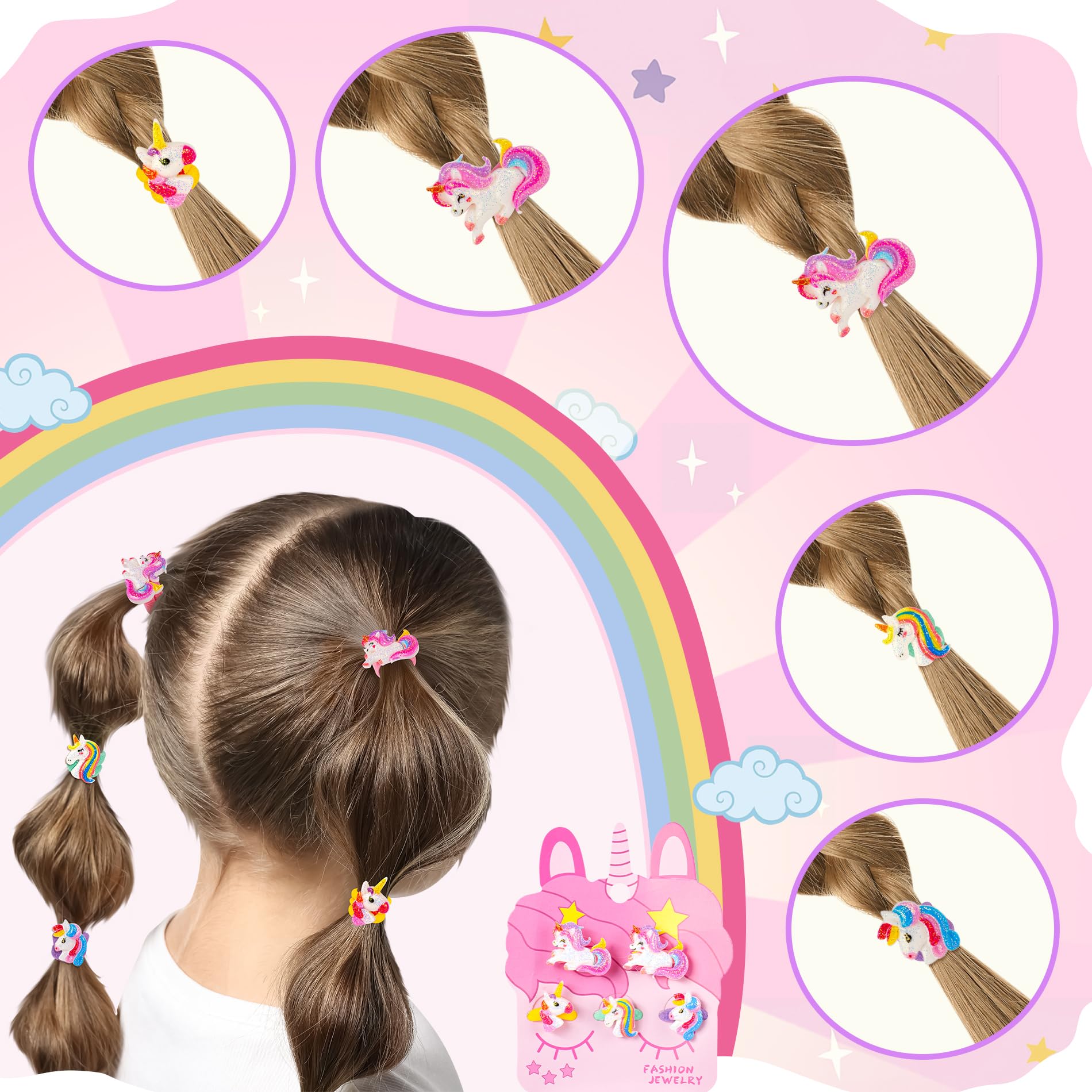 Auspicious Beginning unicorn bag accessory adds charm to backpacks and outfits.