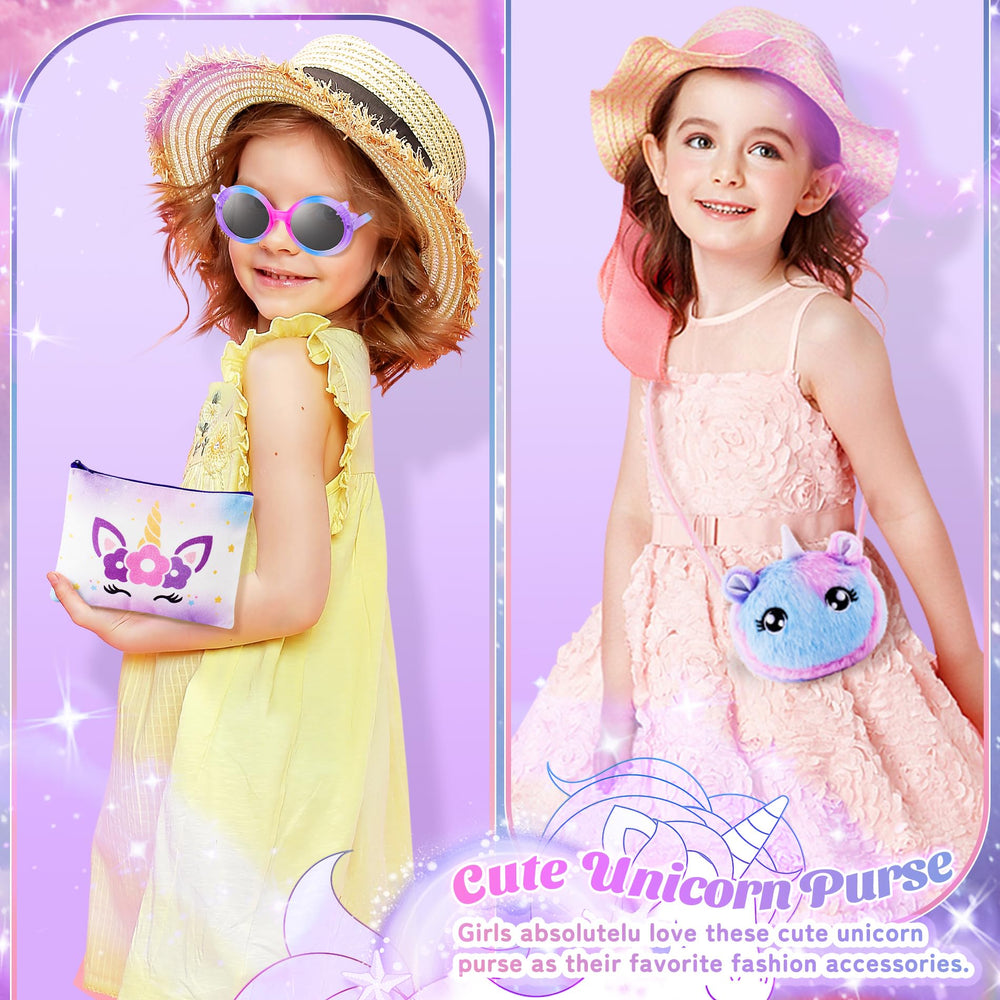 Auspicious Beginning unicorn crossbody bag stores small treasures while traveling