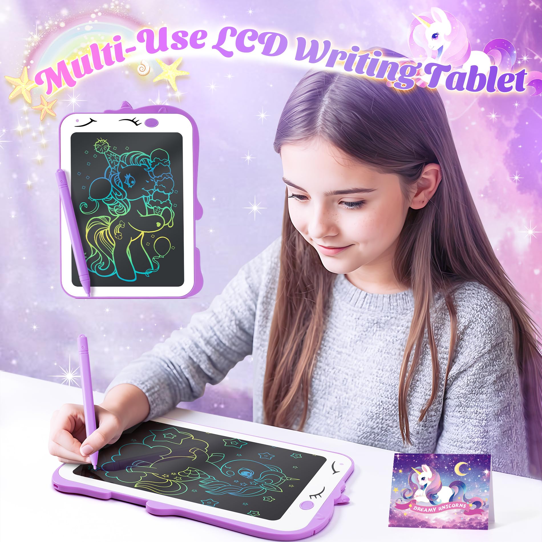 Auspicious Beginning unicorn eye mask promotes restful sleep with soft fabric