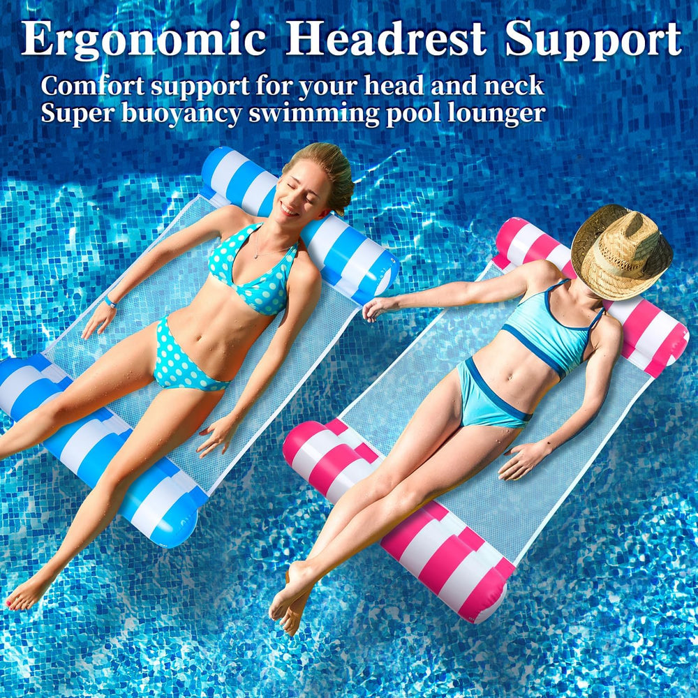 Auspicious Rain 3-pack upgraded water floats with quick inflation and deflation for travel