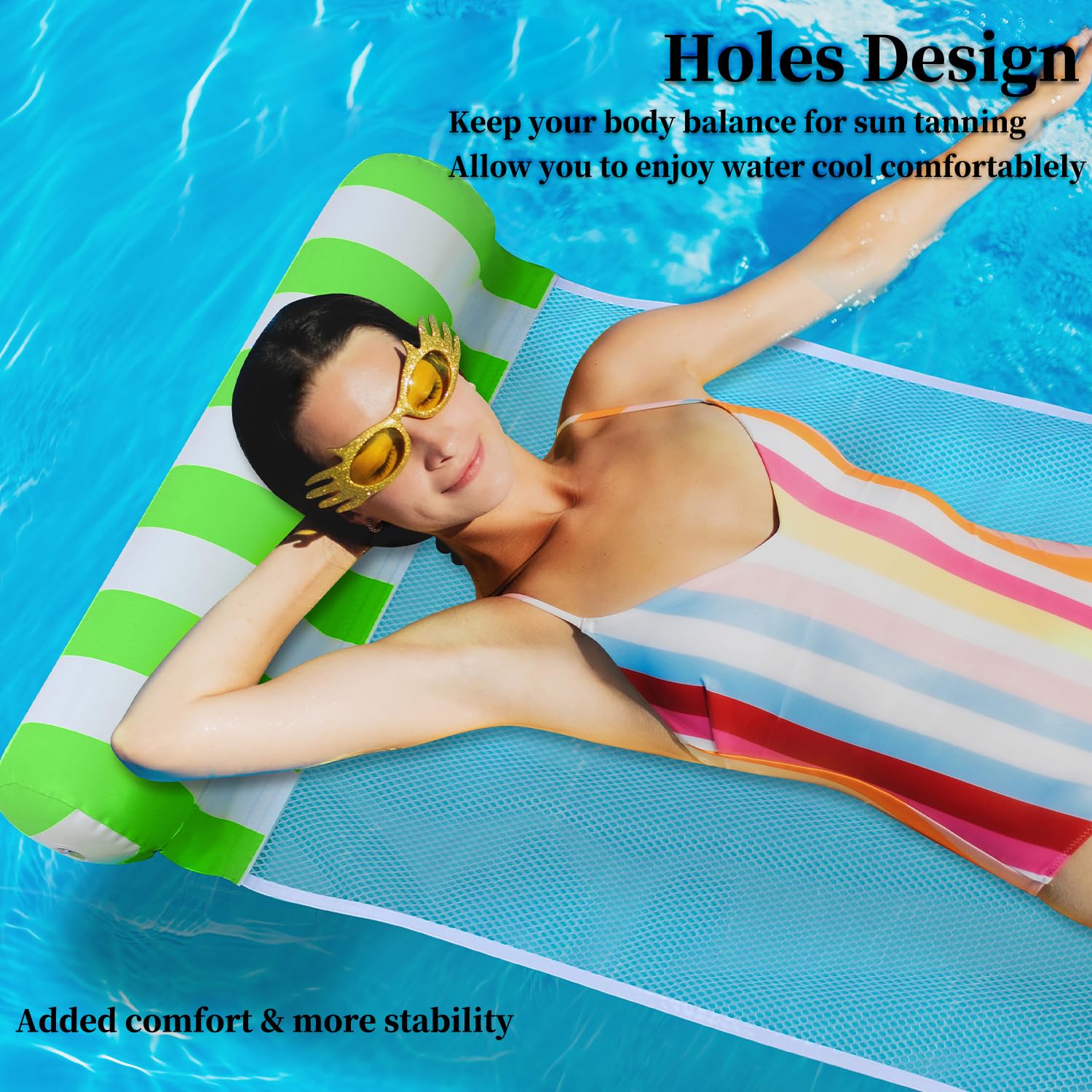 Lifestyle image of family enjoying pool day with Auspicious Rain floats