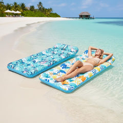 Auspicious Rain adult-size floats suitable for big and tall beach days.