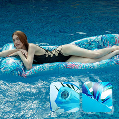 Auspicious Rain colorful 2-pack floats add vibrant vibe to pool scenes.
