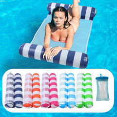 Auspicious Rain blue lounge float for all-day water lounging with calm comfort