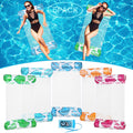 Auspicious Rain leaf-pattern hammock pool float for relaxed lounging in sun.
