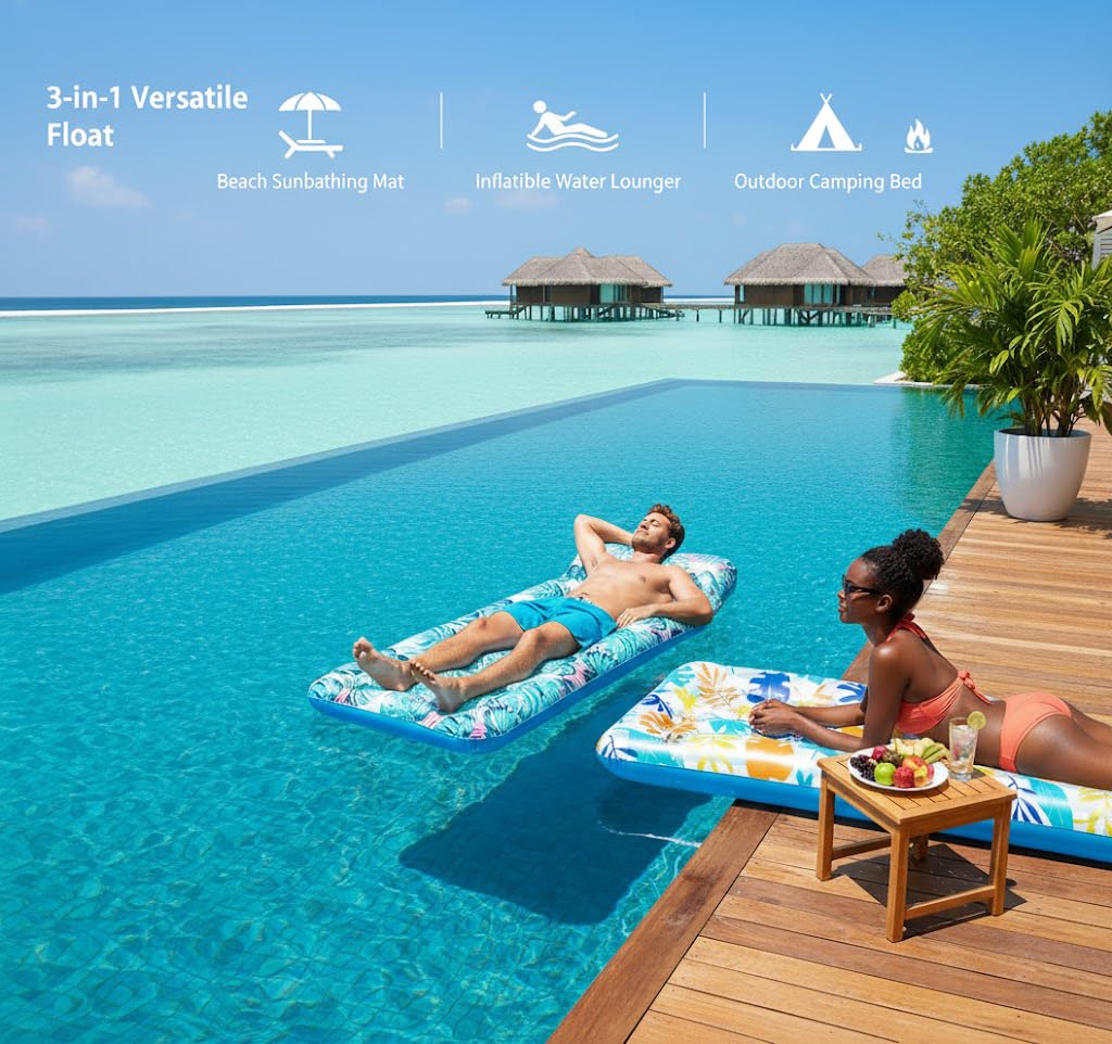 Auspicious Rain multi-functional lounger can switch from chair to flat lounge.