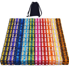 AUSTOR 100-piece dice set in pearl colors for versatile family games.