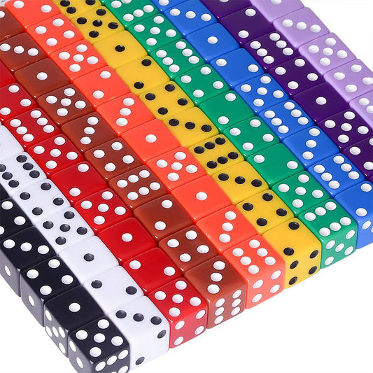 AUSTOR 16mm square-corner dice with bright finish for precise rolls.