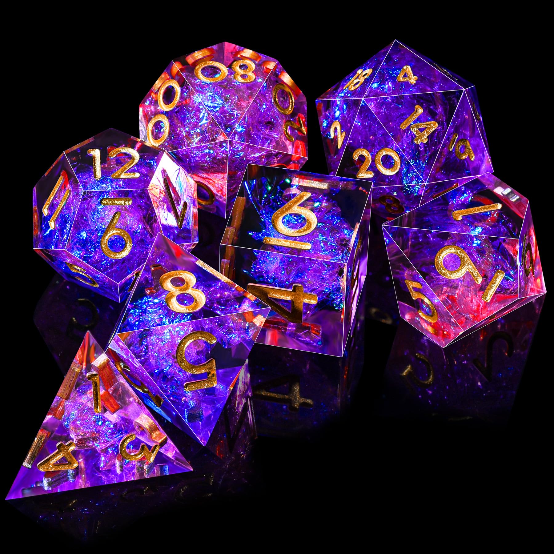 AUSTOR storage-box foam-lined protects dice during transport.