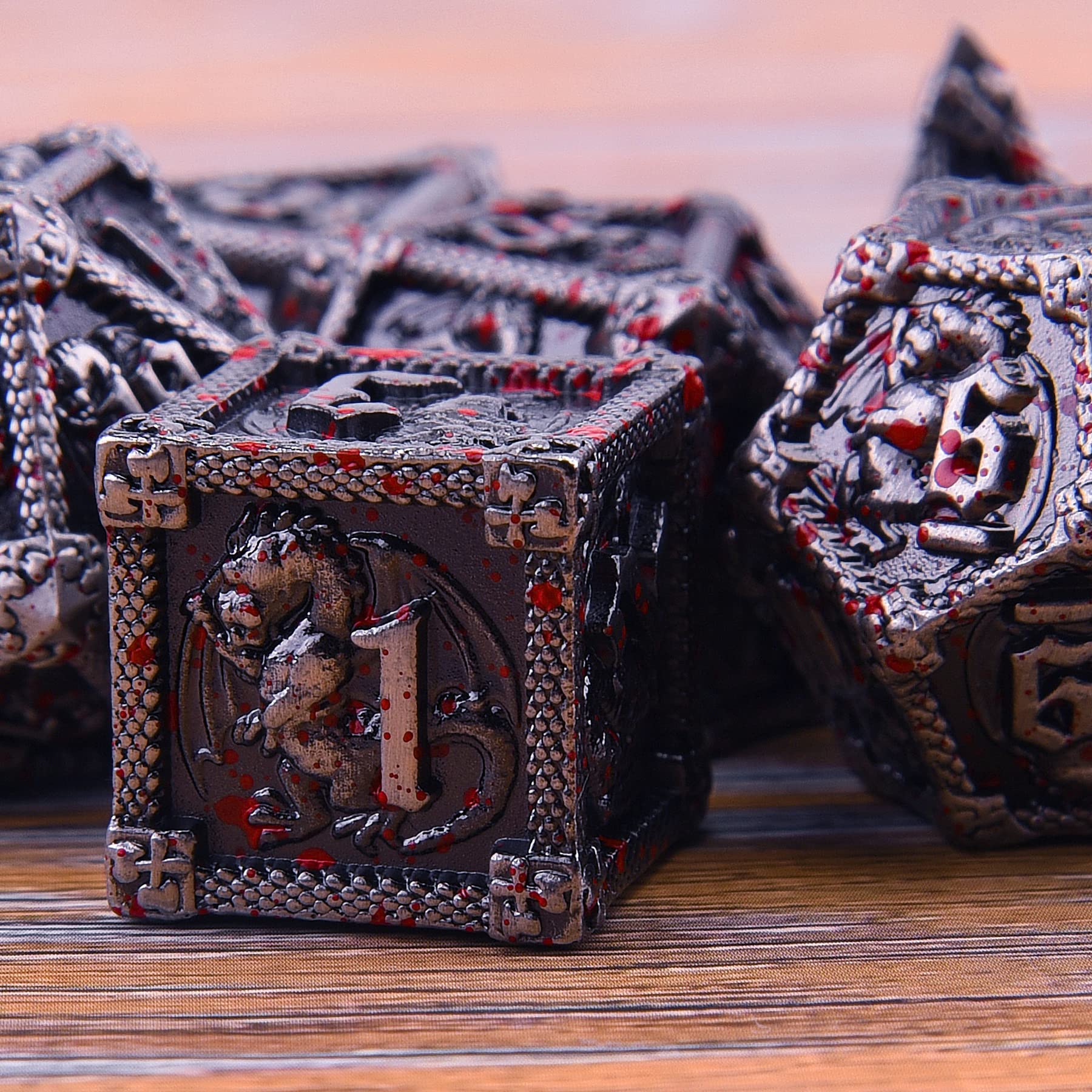 AUSTOR dice box with foam insert for safe storage and display.