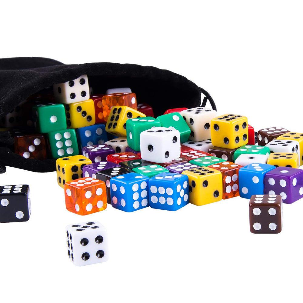 AUSTOR blue dice showcasing vibrant color variety for games.