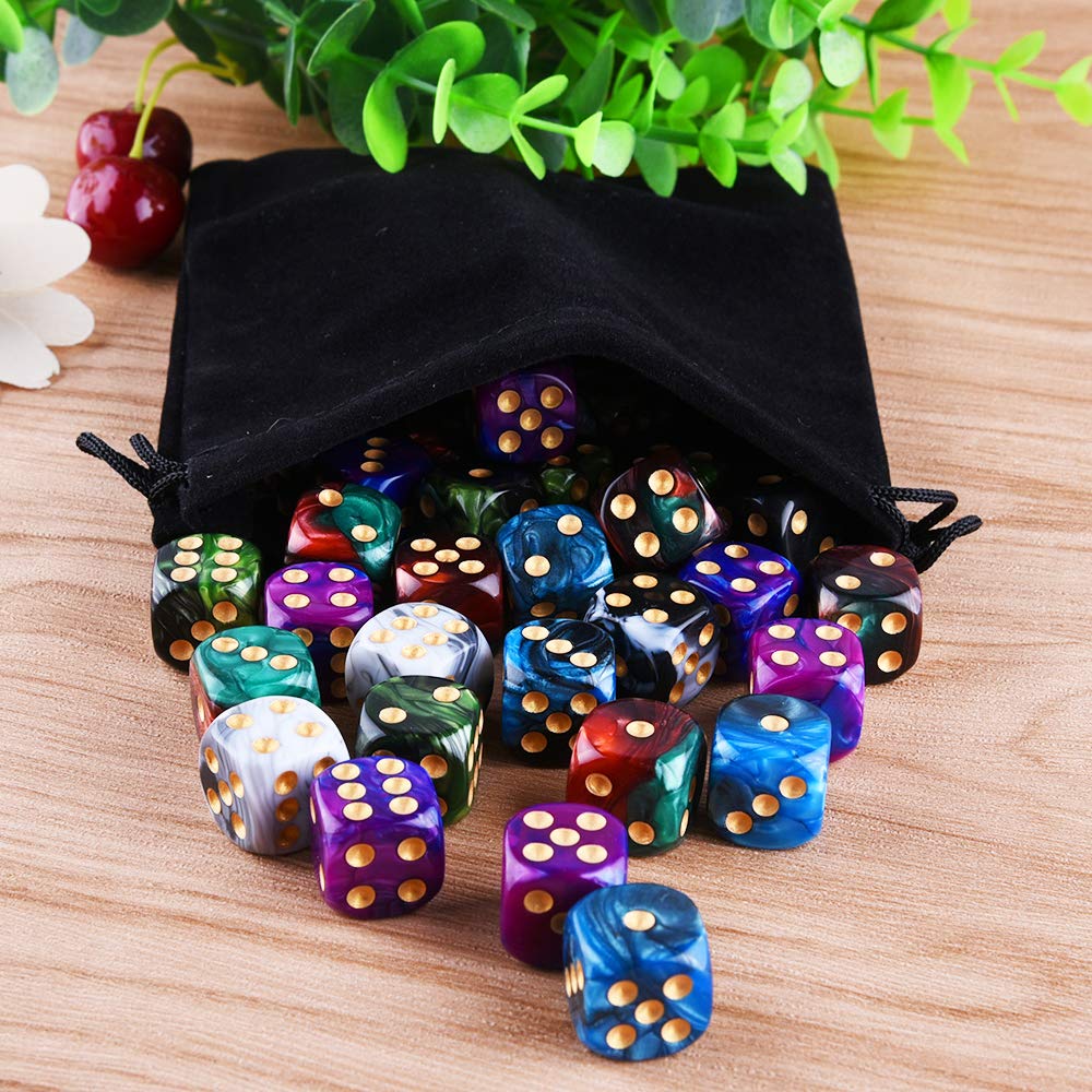 AUSTOR eco-friendly acrylic dice offer durable, safe gaming material.
