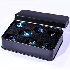 AUSTOR D8 die close-up with shimmering resin and polish