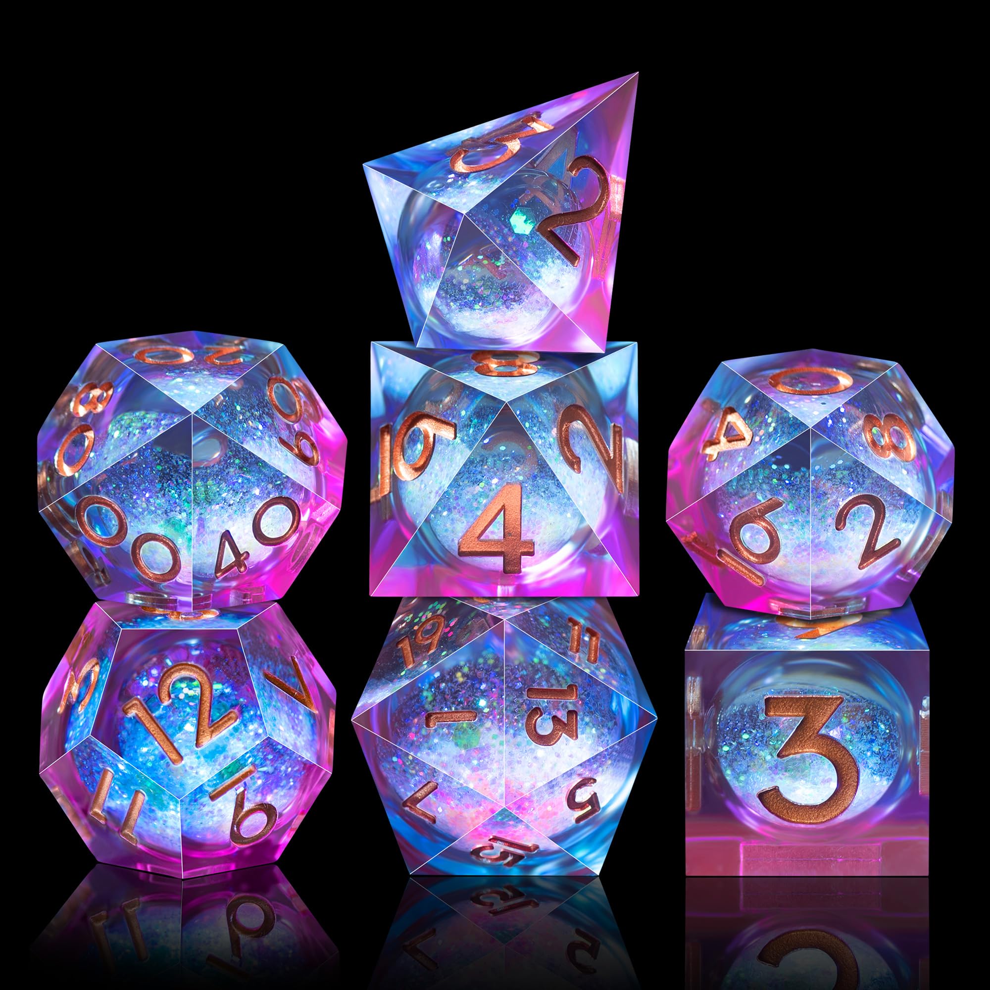 AUSTOR 7-piece set rolling shot highlights sharp edge precision and premium resin.