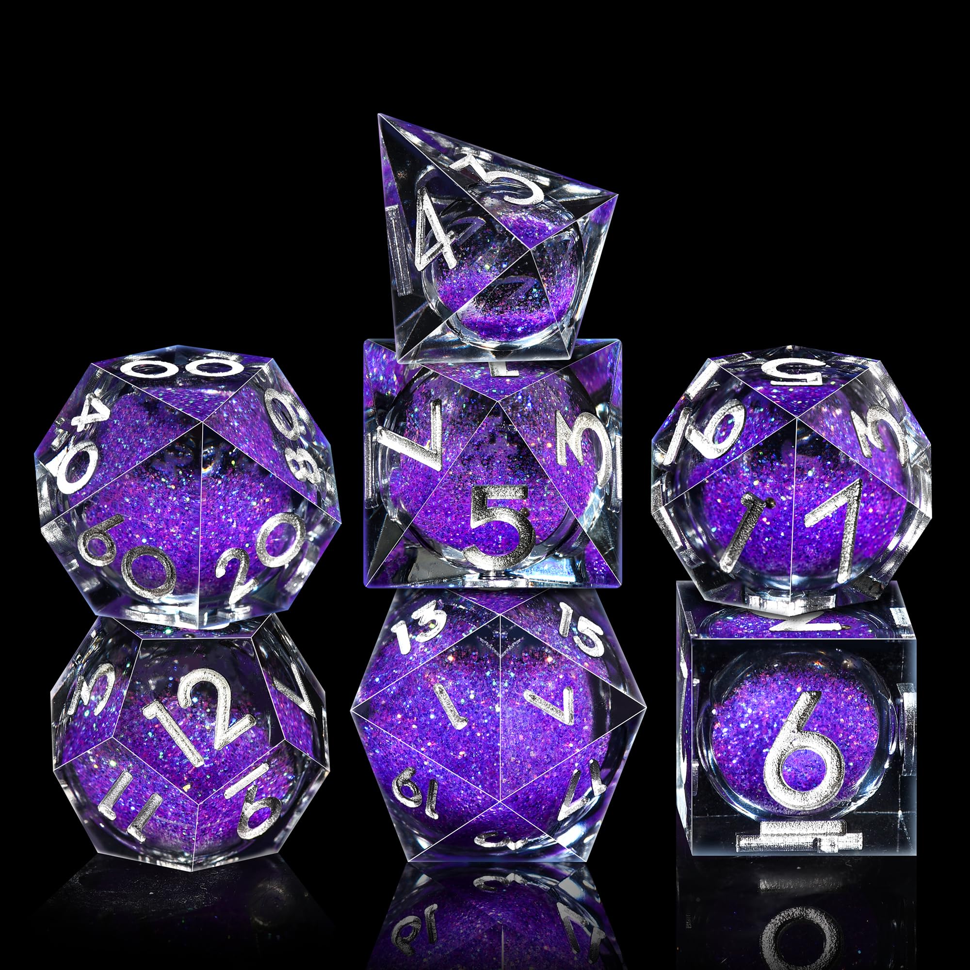 Quicksand core visible during roll adds dynamic visual interest with AUSTOR dice.