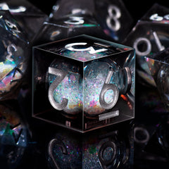 AUSTOR liquid core DND dice set with sharp-edge design for immersive gameplay