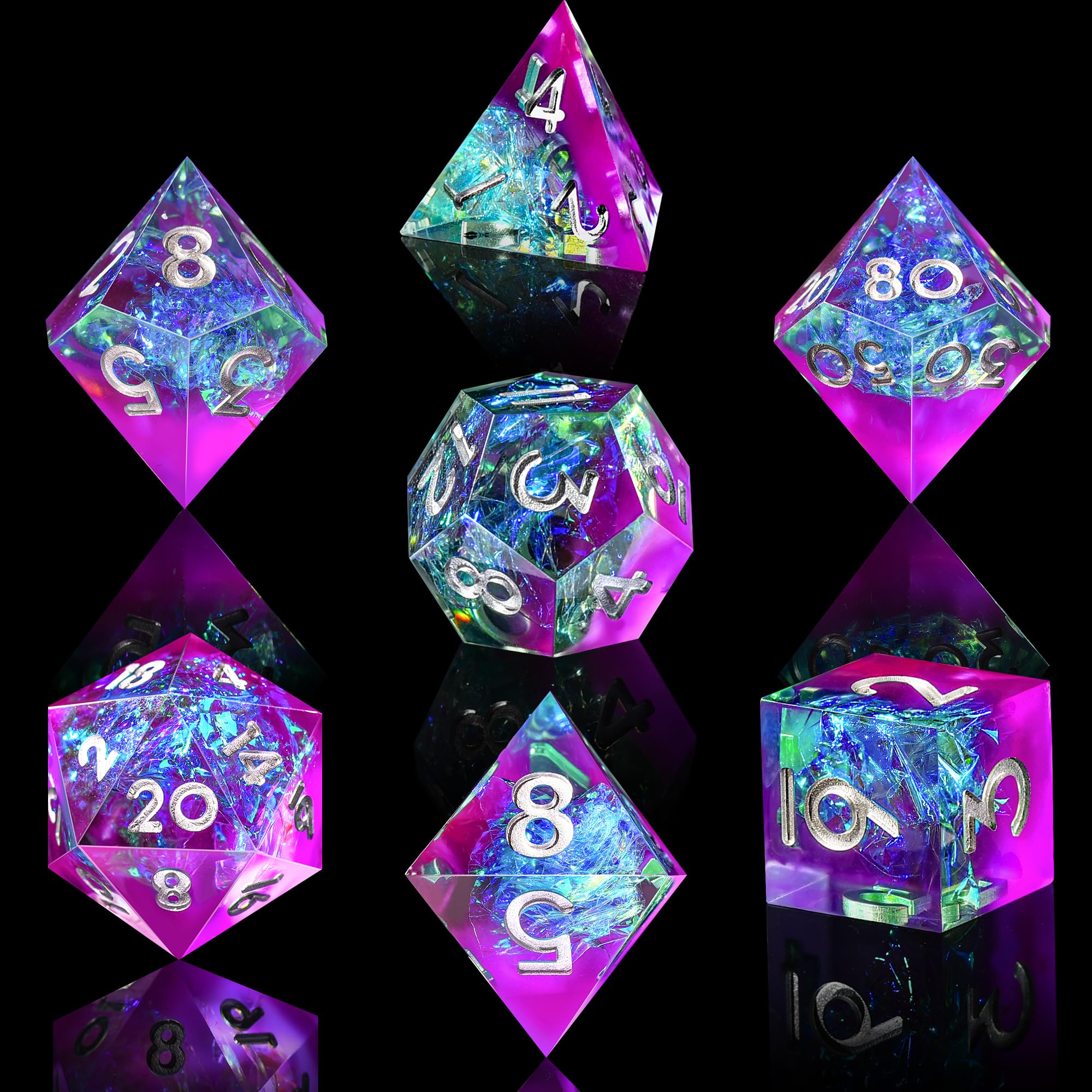 AUSTOR natural resin dice that are durable and eco-friendly.