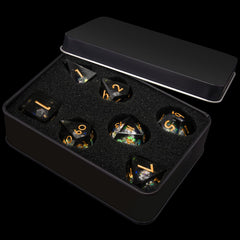 AUSTOR resin dice close-up highlights eco-friendly material and sturdy feel.