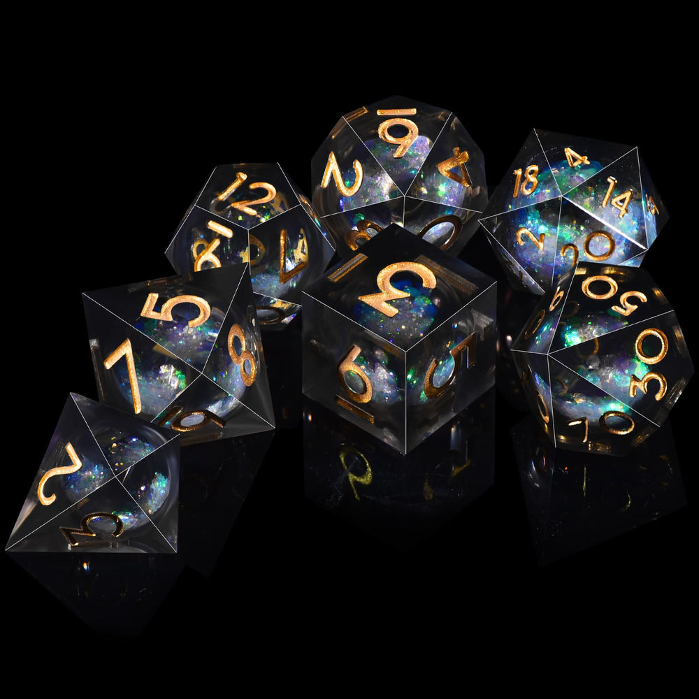 AUSTOR PU foam lined storage box keeps dice secure and display-ready.
