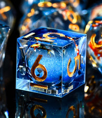 AUSTOR sharp-edge DND dice with mirror finish for premium feel.