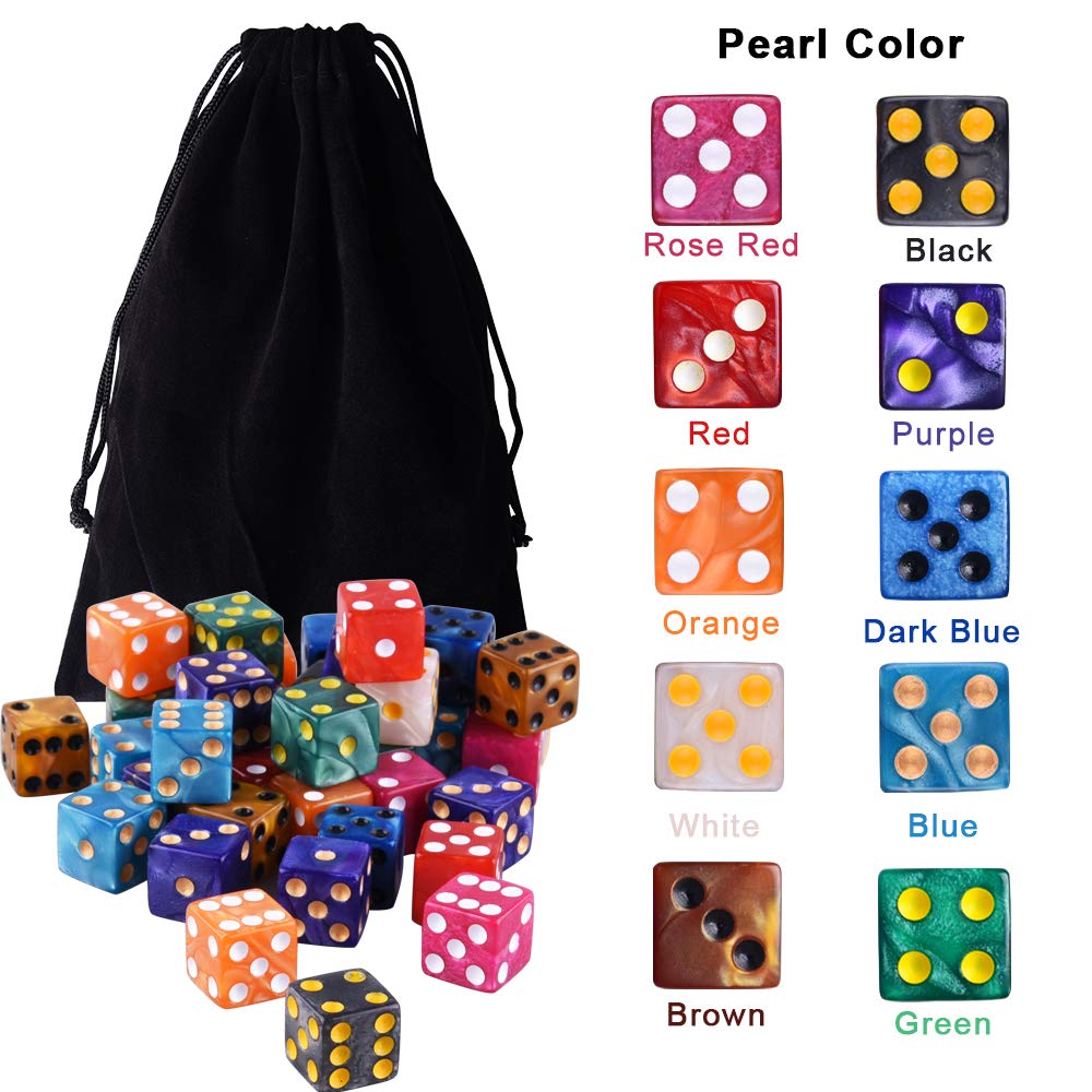 AUSTOR velvet drawstring bag keeps dice organized and portable.