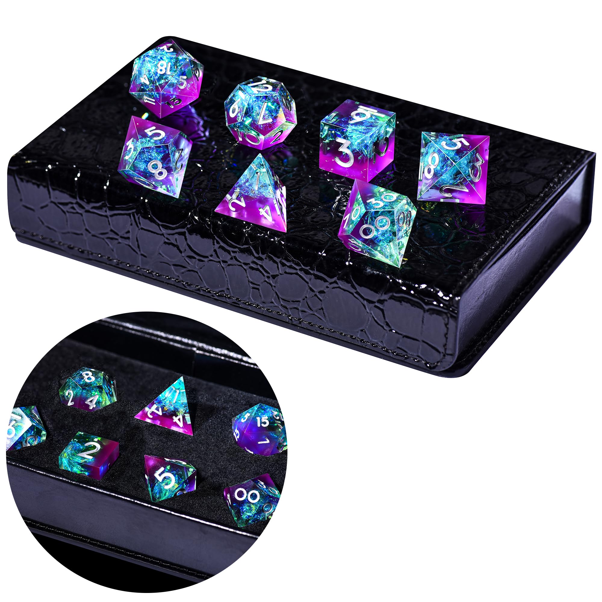 AUSTOR violet and blue colorway enhances gaming atmosphere.