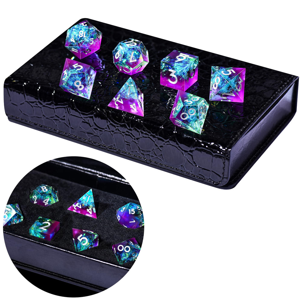 AUSTOR violet and blue colorway enhances gaming atmosphere.