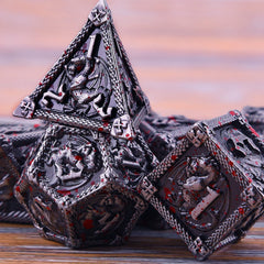 AUSTOR zinc alloy DND dice give thick tactile feel for confident rolls.