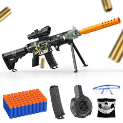 Austraes toy gun green with soft bullets for safe outdoor fun.