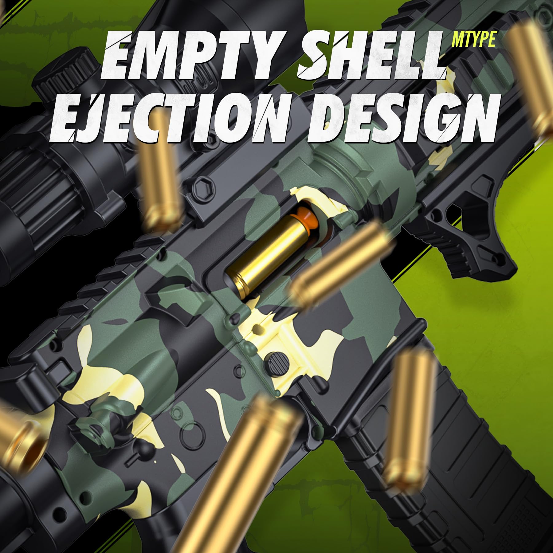 Shell ejecting design in Austraes foam blaster for realistic action.