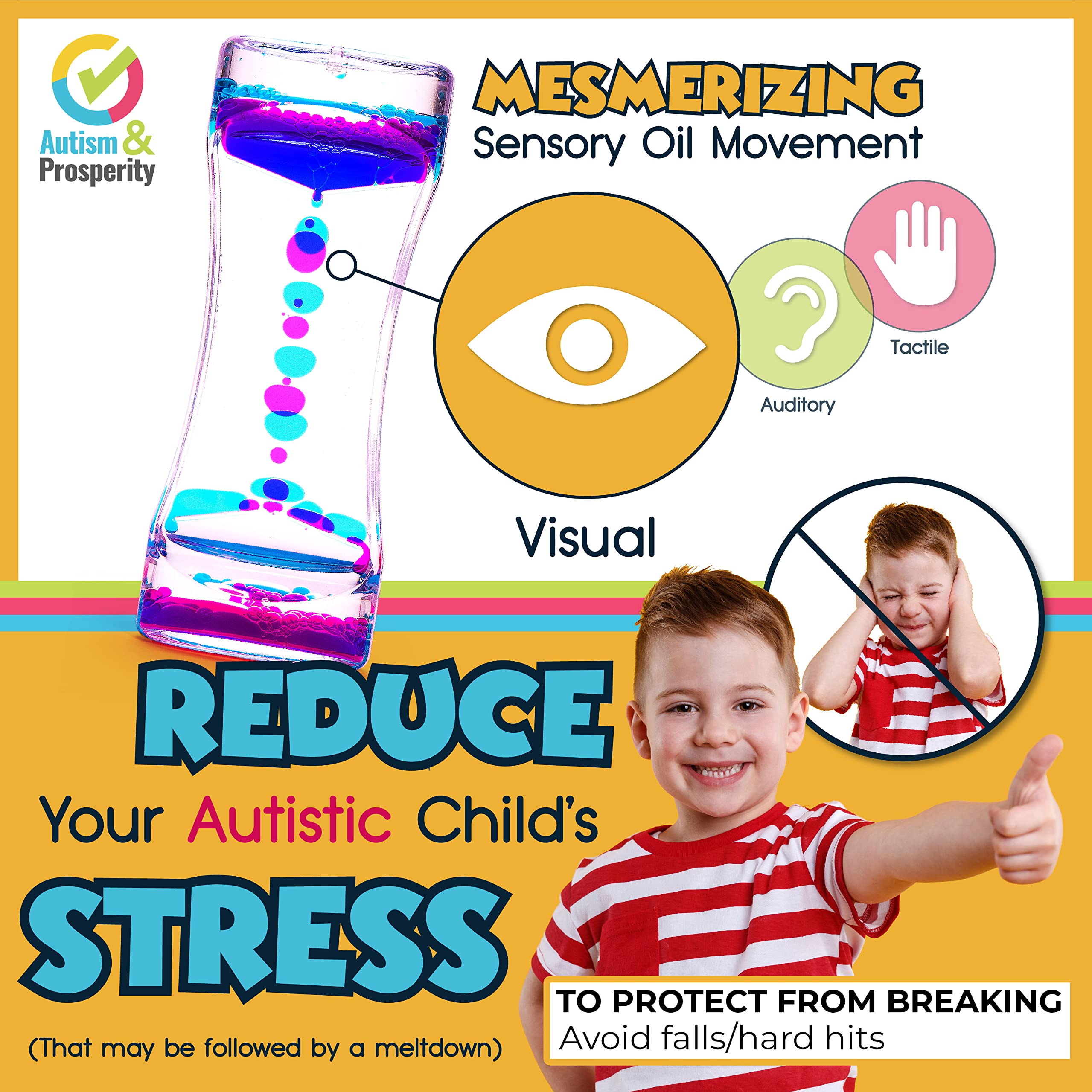 Autism & Prosperity liquid bubbler with mesmerizing visuals and calming focus.