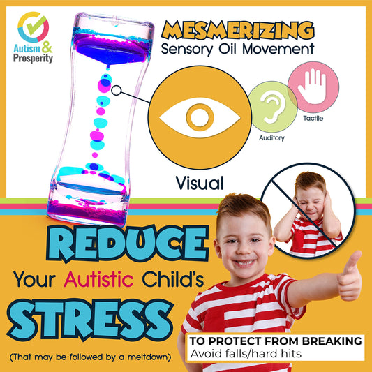 Autism & Prosperity liquid bubbler with mesmerizing visuals and calming focus.