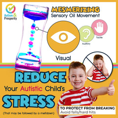 Autism & Prosperity liquid bubbler with mesmerizing visuals and calming focus.