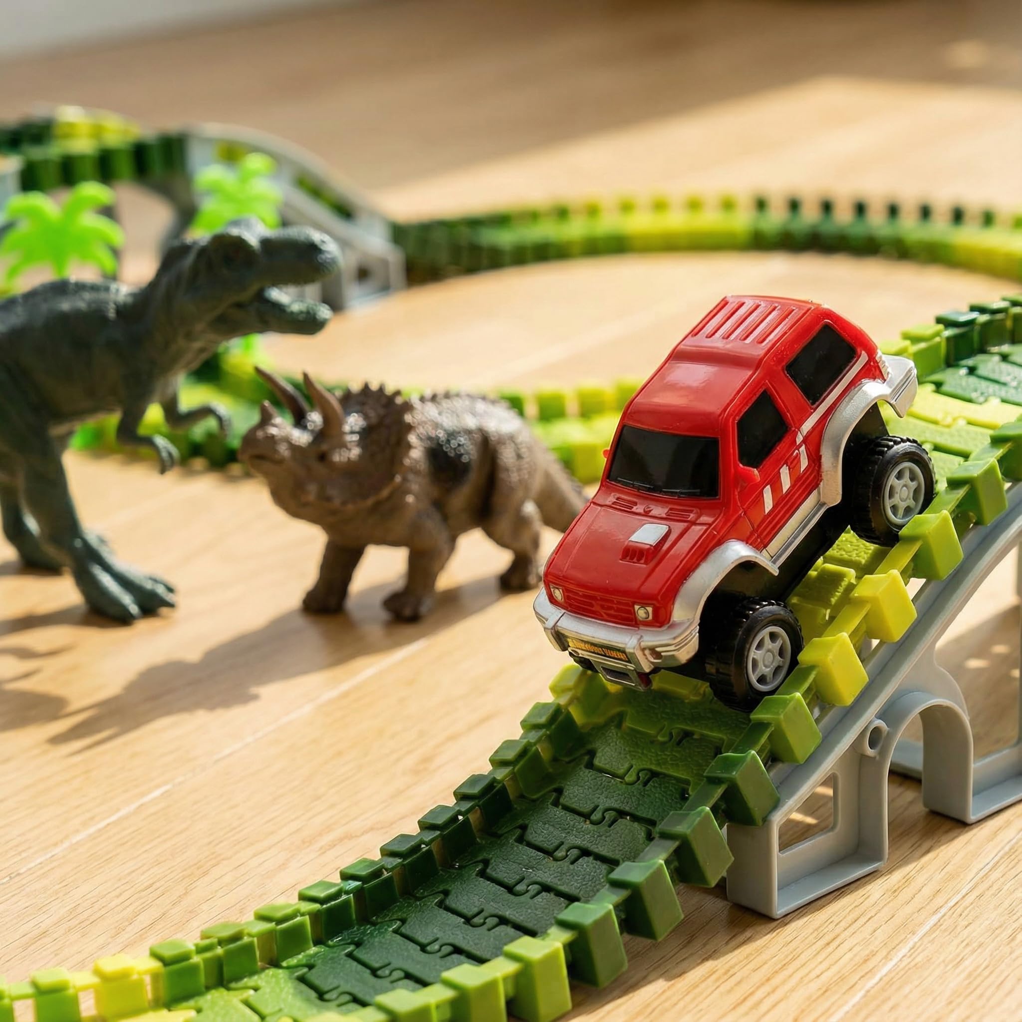 AUUGUU dinosaur figures bring T-Rex and Triceratops to life during play
