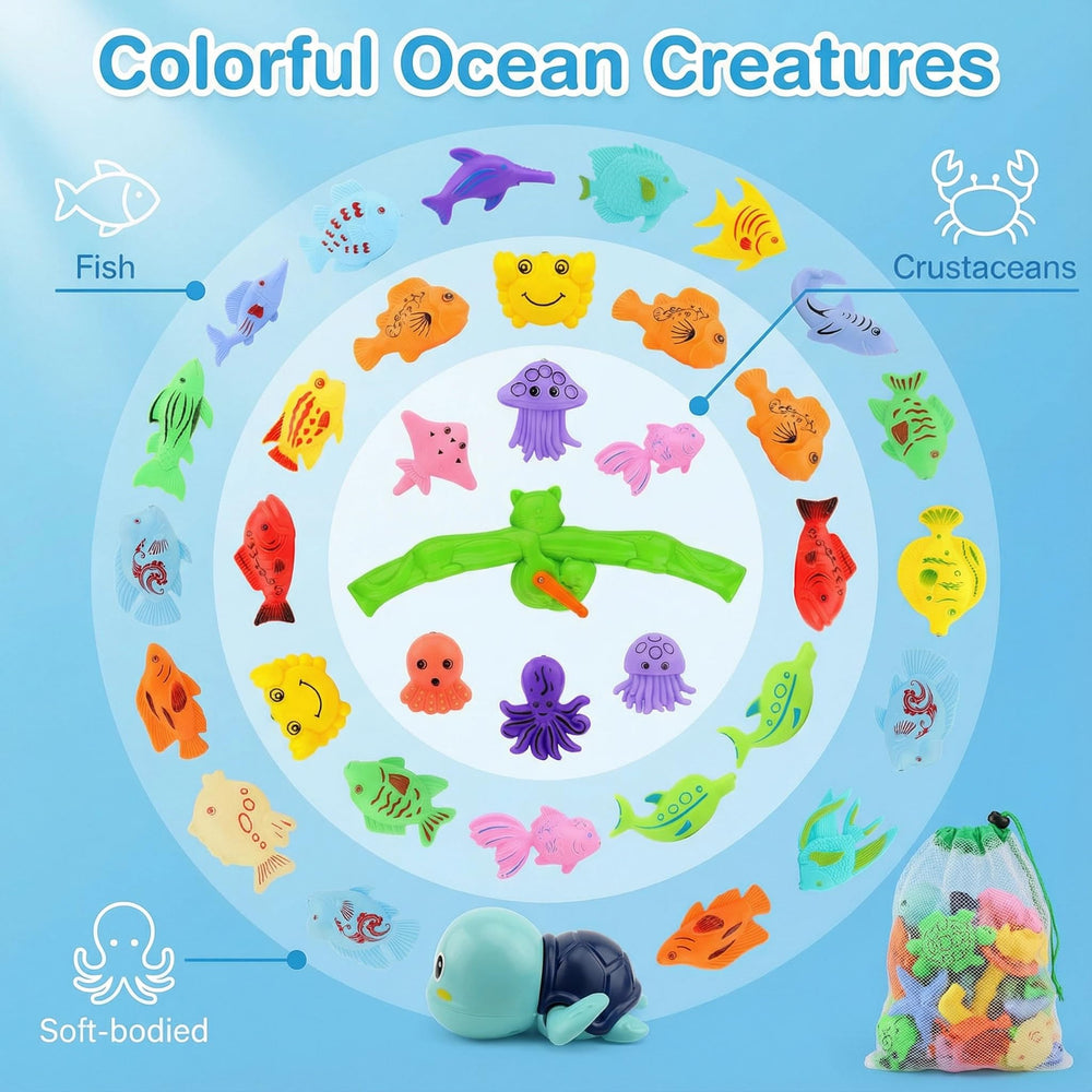AUUGUU floating fish pieces for pool and water table adventures