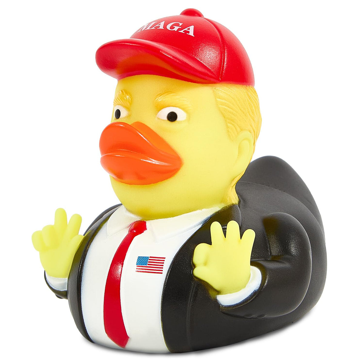Auvitaya presidential duck bath toy adds iconic humor to bath time.