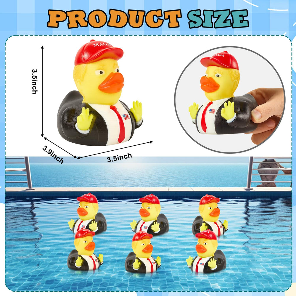 Auvitaya soft rubber material duck feels gentle to touch and durable.