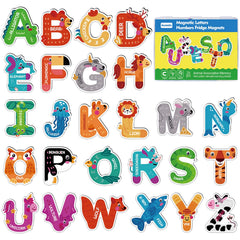 Auzesto elephant alphabet magnet for fridge learning and letter recognition.
